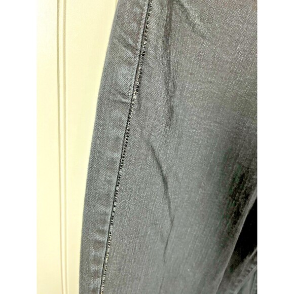 Not Your Daughters Denim Black Jeans Women’s SZ 8 *black glitter trim down sides - Picture 2 of 9